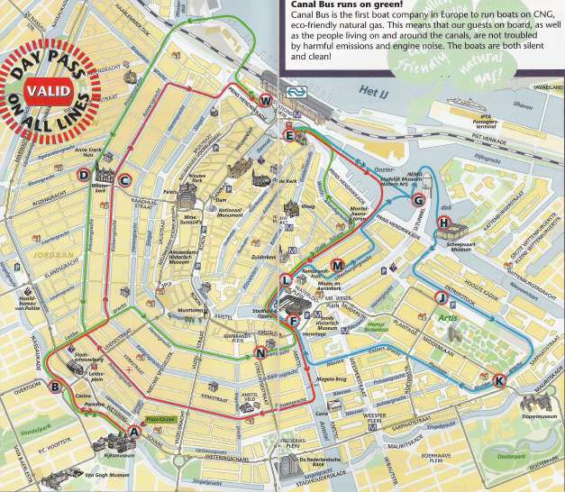 canal bus map